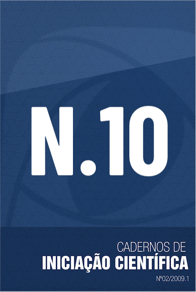 N.10 CADERNOS DE INICIAÇÃO CIENTÍFICA