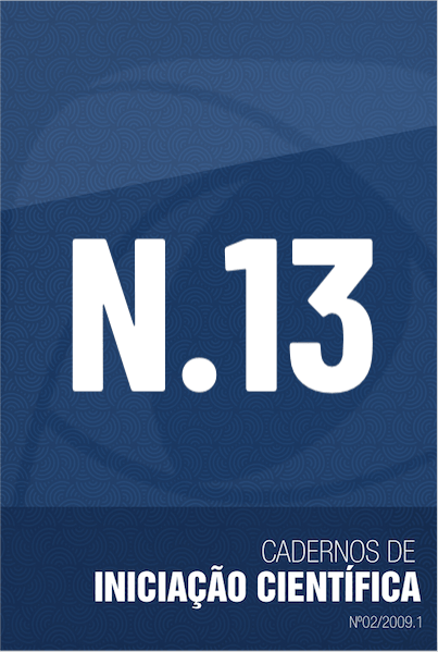 N.13 CADERNOS DE INICIAÇÃO CIENTÍFICA