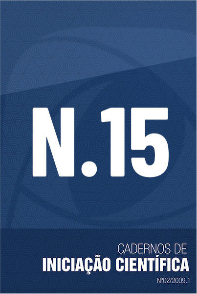N.15 CADERNOS DE INICIAÇÃO CIENTÍFICA