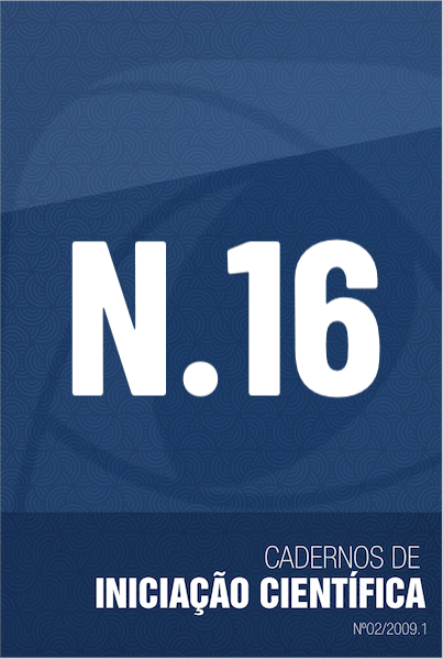 N.16 CADERNOS DE INICIAÇÃO CIENTÍFICA
