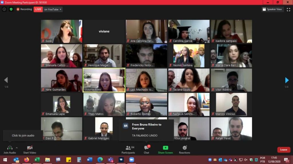 Solenidade de Formatura da turma de 2020.1